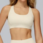Wholesale Sports Bras Private Label Sportswear Active Wear Manufacturer Cross-Back Padded Sports Bra
