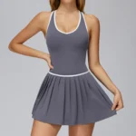Wholesale Tennis Skirts​ One Piece Workout Bodysuit Gym Clothing Manufacturers China Sportswear