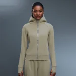 Custom Hooded Sweatshirt​ Women's Fleece-Lined Hooded Yoga Jacket White Label Casual Wear