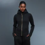 Custom Hooded Sweatshirt​ Women's Fleece-Lined Hooded Yoga Jacket White Label Casual Wear