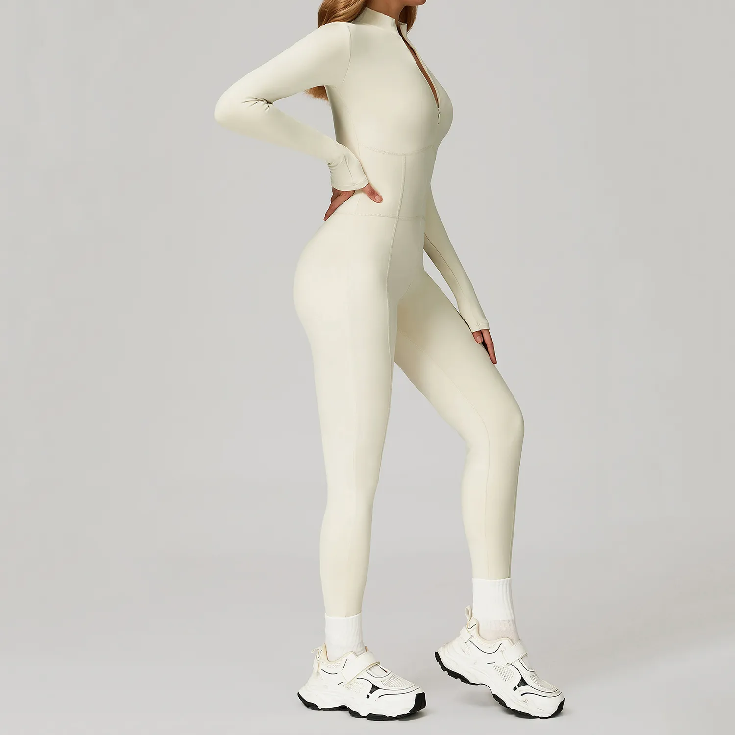 Womens Workout Bodysuit Private Label Sports Clothing Custom Fitted Jumpsuit Bulk Sportswear