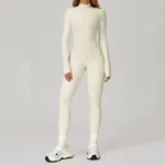 Womens Workout Bodysuit Private Label Sports Clothing Custom Fitted Jumpsuit Bulk Sportswear