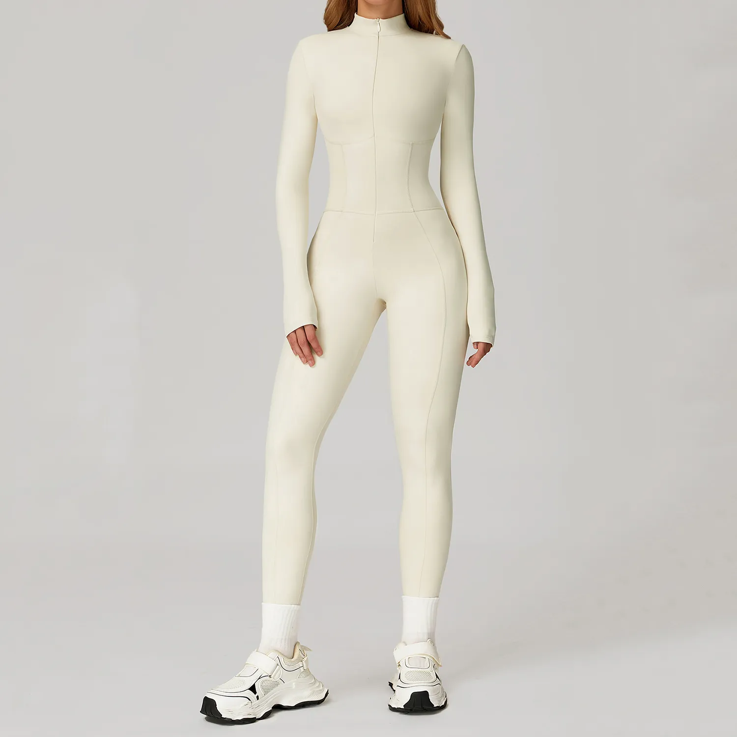 Womens Workout Bodysuit Private Label Sports Clothing Custom Fitted Jumpsuit Bulk Sportswear