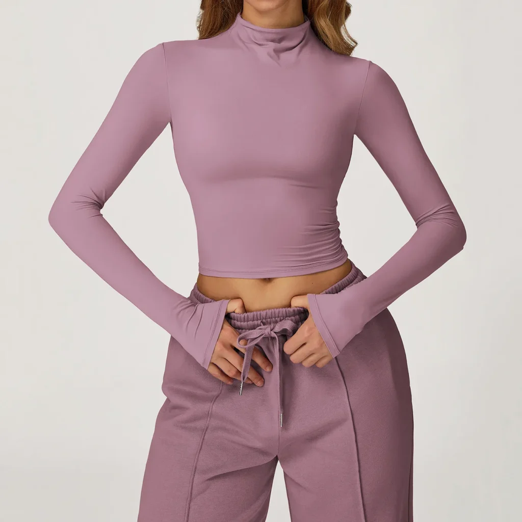 Long Sleeve Yoga Tops​ Yoga Outfits Wholesale Workout Cothing Manufacturers Wholesale Yoga Wear