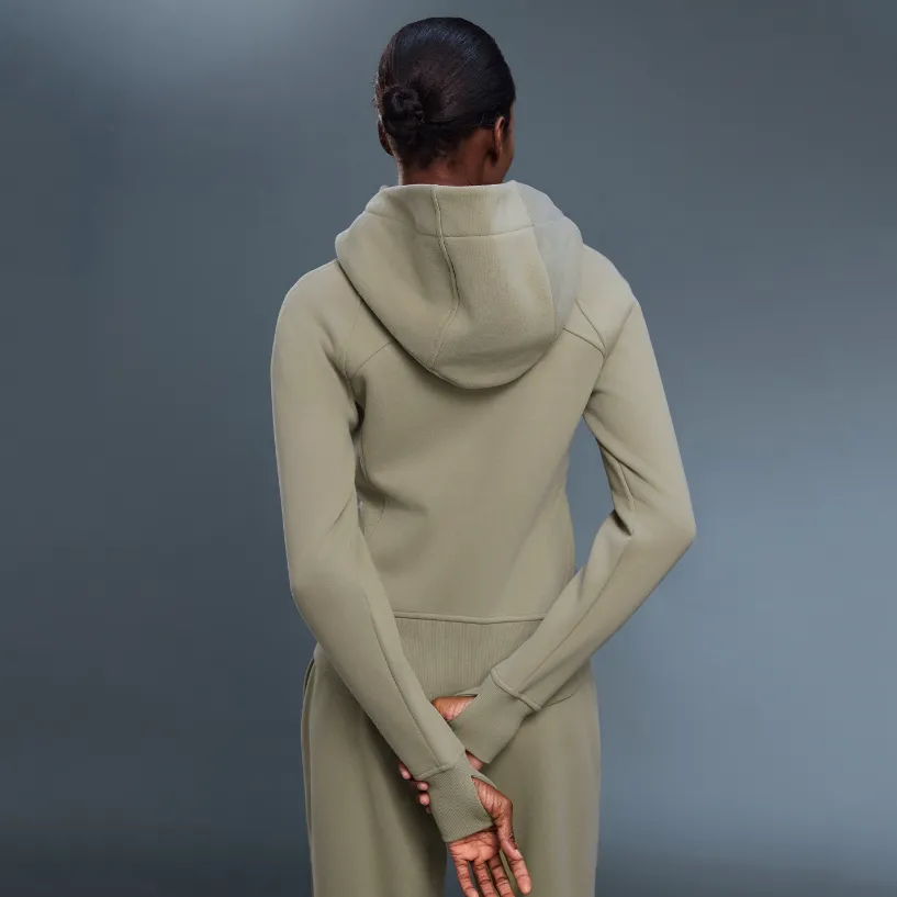 Custom Hooded Sweatshirt​ Women's Fleece-Lined Hooded Yoga Jacket White Label Casual Wear