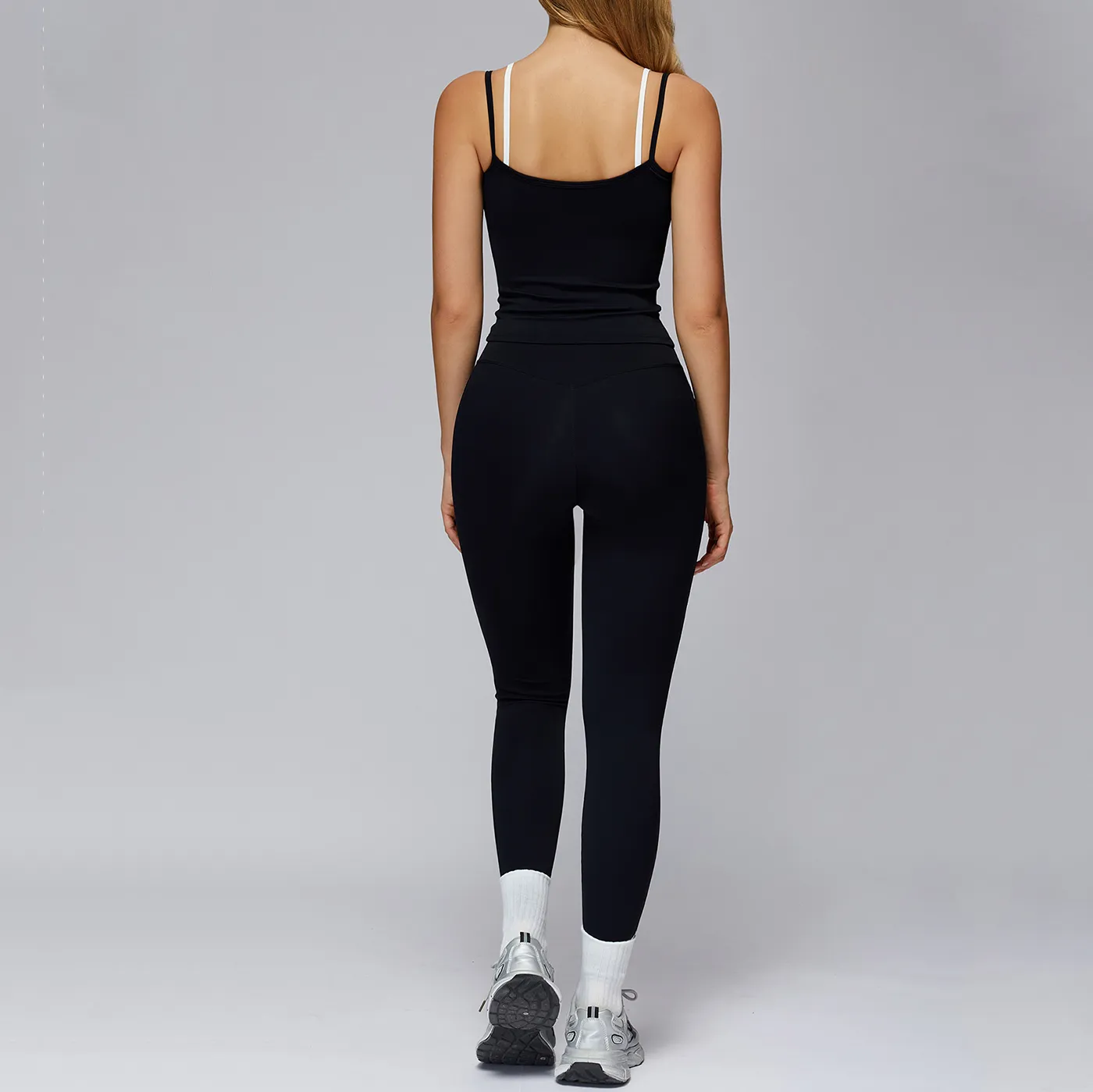 Slim Fit Color-Block Workout Shirt for Women Custom Fitness Clothing Yoga Tank Tops