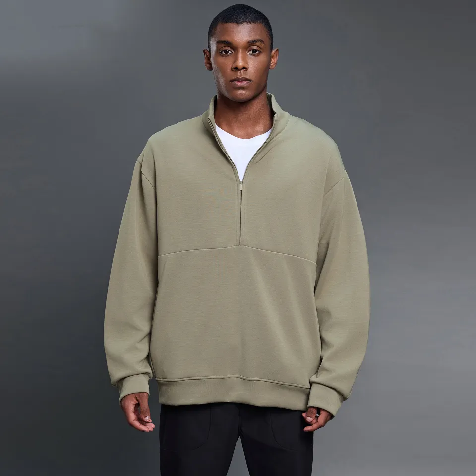 Custom Half Zip Pullover High-Quality Custom Hoodies​ for Men Workout Clothing Manufacturers