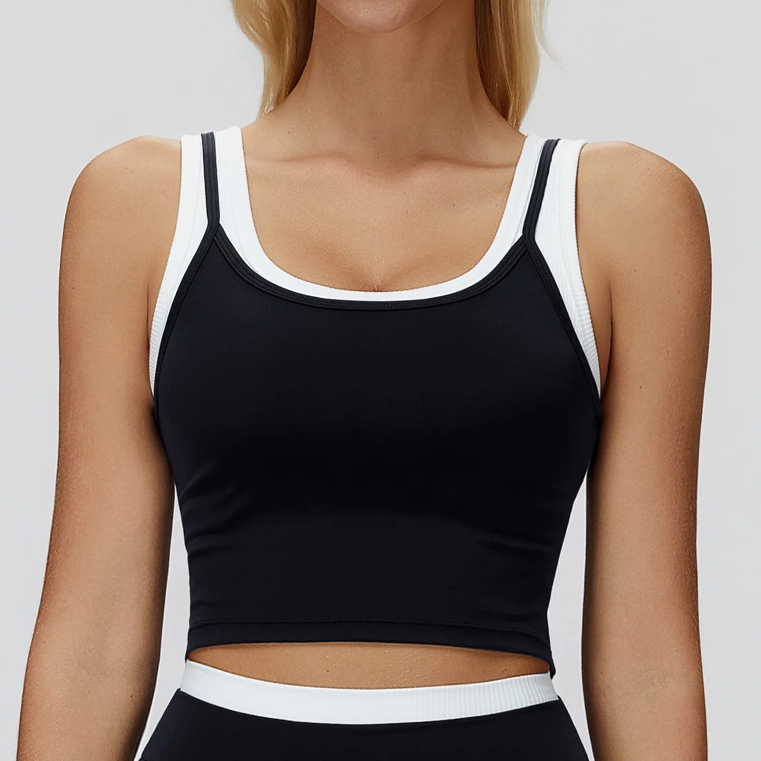Tank Top Shirts Wholesale​ Slim Fit Yoga Top Workout Clothes Supplier Custom Gym Clothes