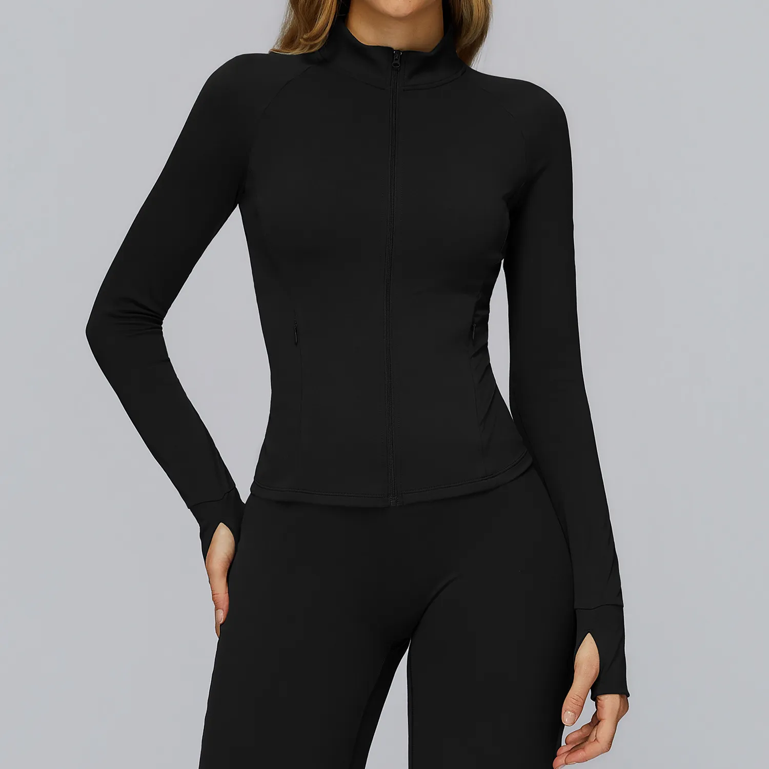 Fitness Jacket Womens Slim Fit Suit Jacket Gym Apparel Manufacturers Private Label Activewear Manufacturers