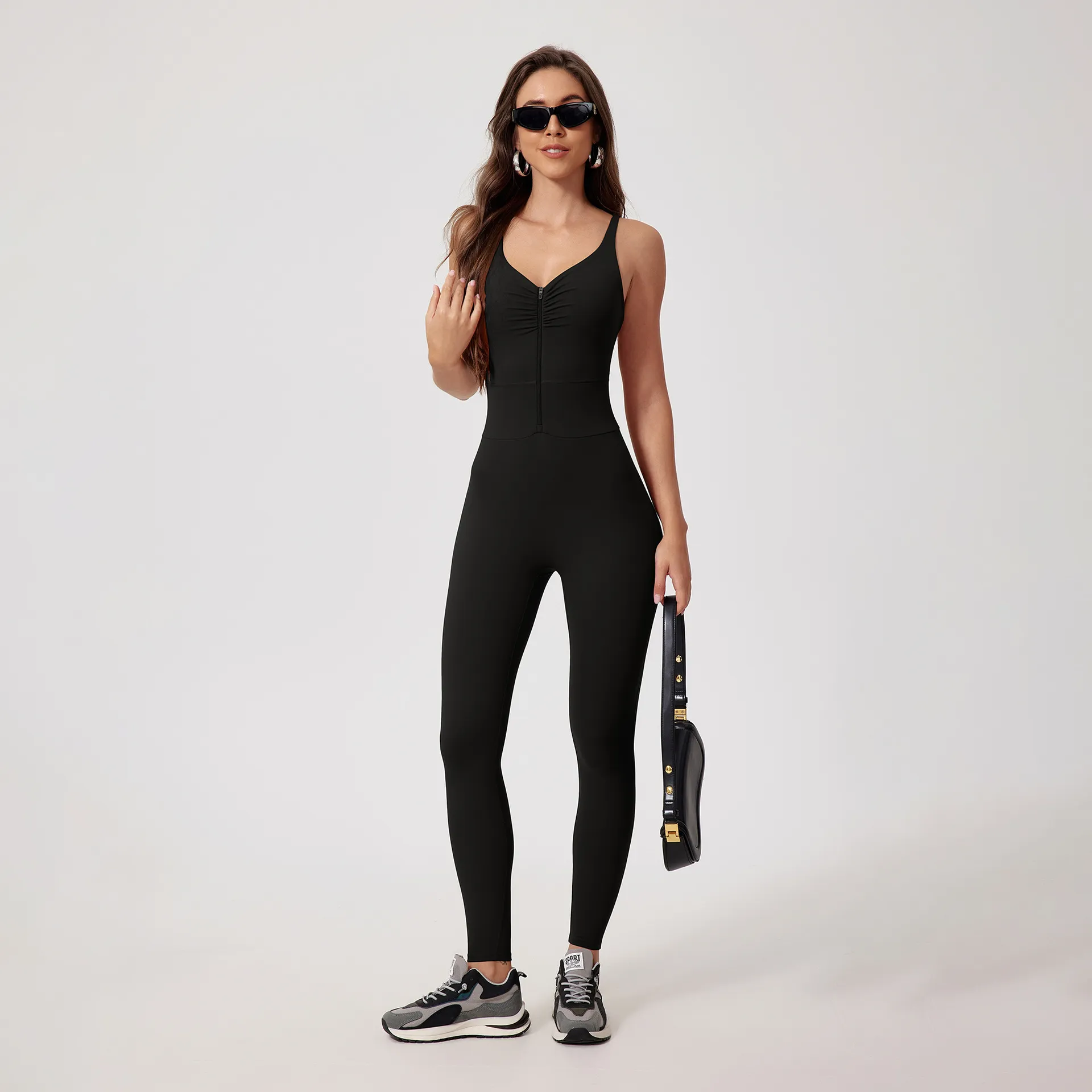 Slim Fit Bodysuit One Piece Workout Bodysuit Wholesale Yoga Wear Best Activewear Manufacturers