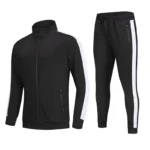 Custom Tracksuit Men's Winter 2-Piece Sports Set Wholesale Sports Jacket with Zipper