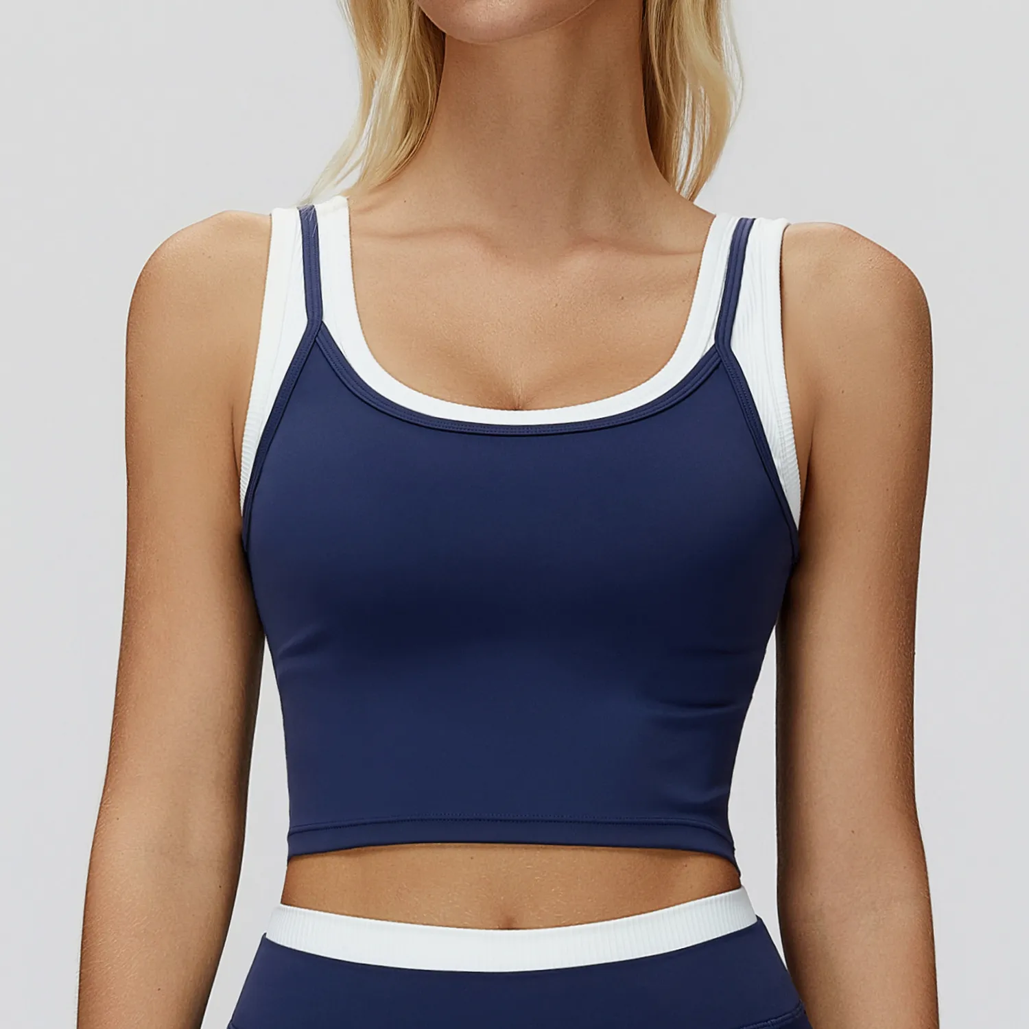 Tank Top Shirts Wholesale​ Slim Fit Yoga Top Workout Clothes Supplier Custom Gym Clothes