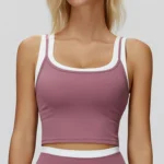 Tank Top Shirts Wholesale​ Slim Fit Yoga Top Workout Clothes Supplier Custom Gym Clothes