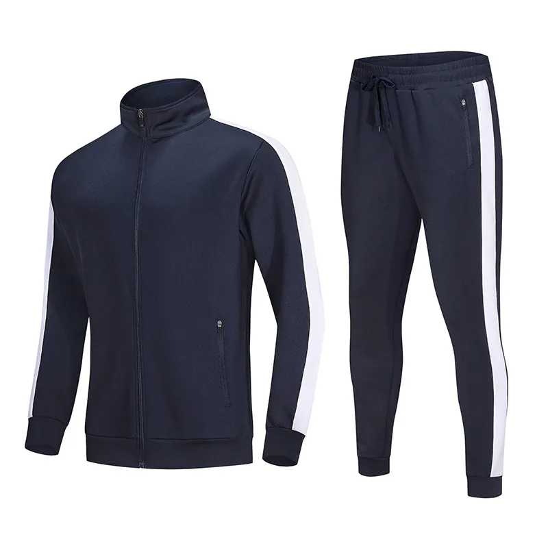 Custom Tracksuit Men's Winter 2-Piece Sports Set Wholesale Sports Jacket with Zipper Private Label Sportswear Gym Wear Manufacturers