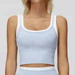 Tank Top Shirts Wholesale​ Slim Fit Yoga Top Workout Clothes Supplier Custom Gym Clothes
