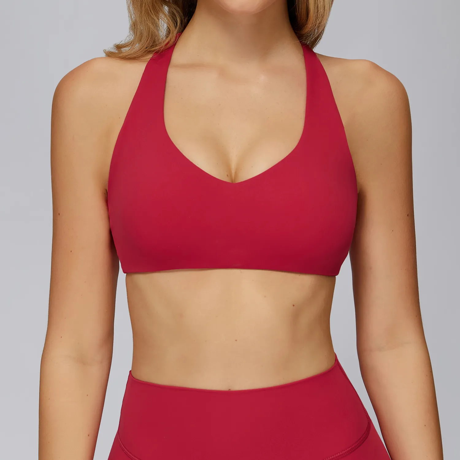 Racerback Sports Bra Custom Workout Wear China Clothing Factory Wholesale Fitness Bra