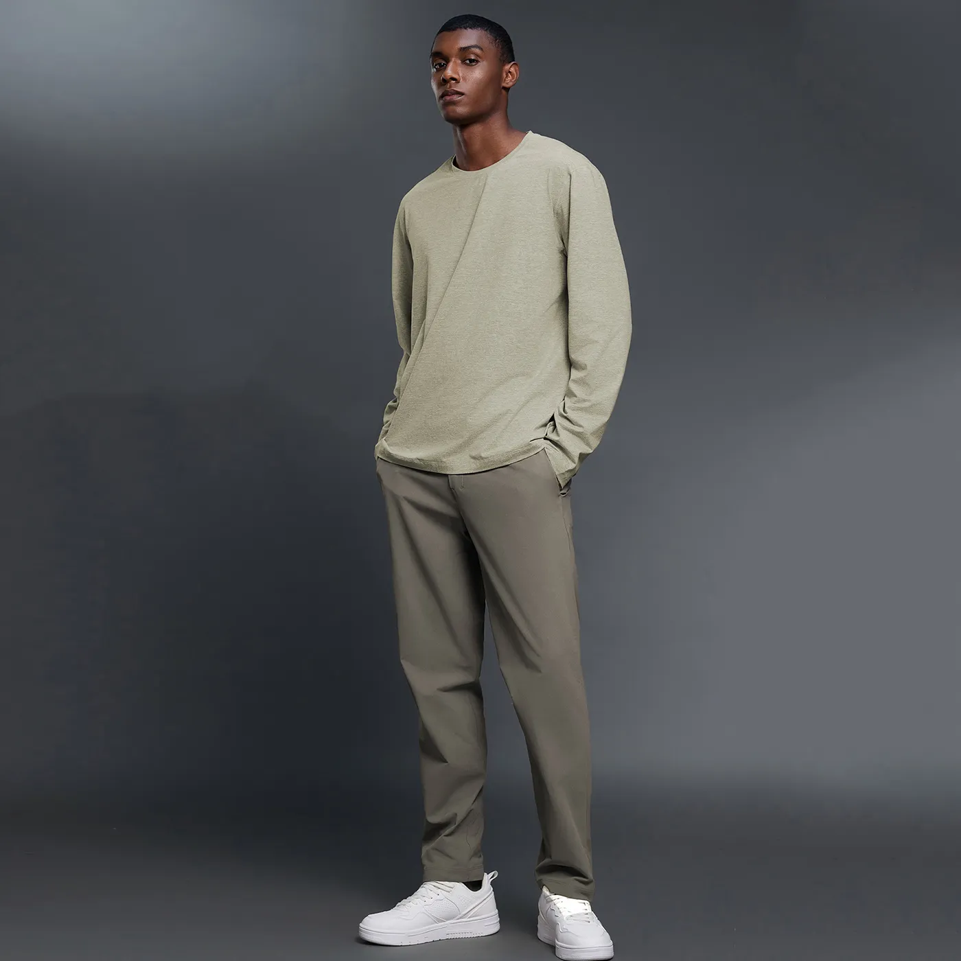 Wholesale Activewear Suppliers Men's Straight-Leg Casual Trousers Custom Casual Pants Workout Clothes Manufacturer