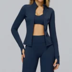 Fitness Jacket Womens Slim Fit Suit Jacket Gym Apparel Manufacturers Private Label Activewear Manufacturers