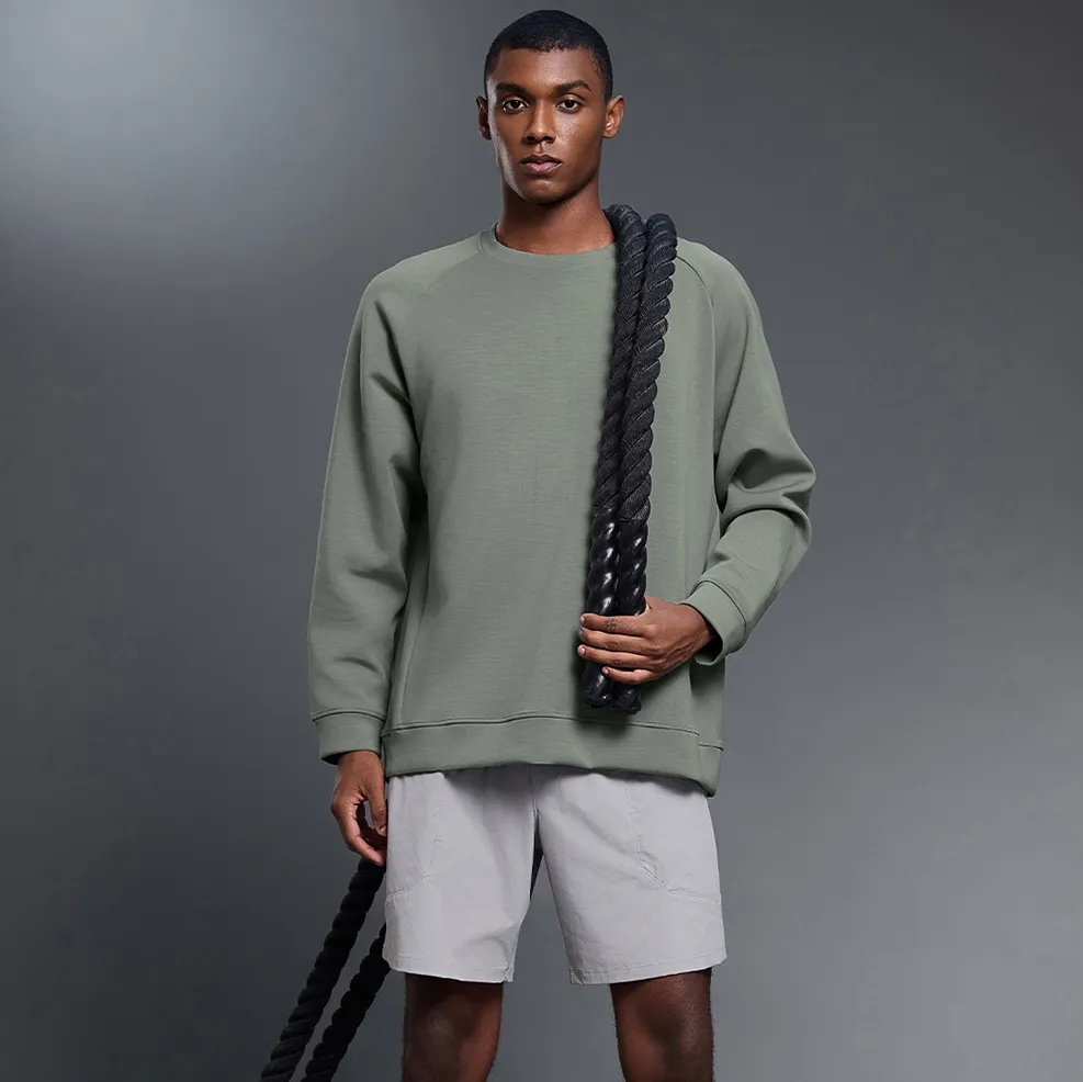 Custom Pullover Sweatshirts​ Wholesale Activewear Suppliers Men Crew Neck Hoodie Manufacturer​