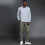 Mens Activewear Wholesale Private Label Athletic Apparel Straight-Leg Casual Trousers Athleisure Pants Mens Athletic Pants