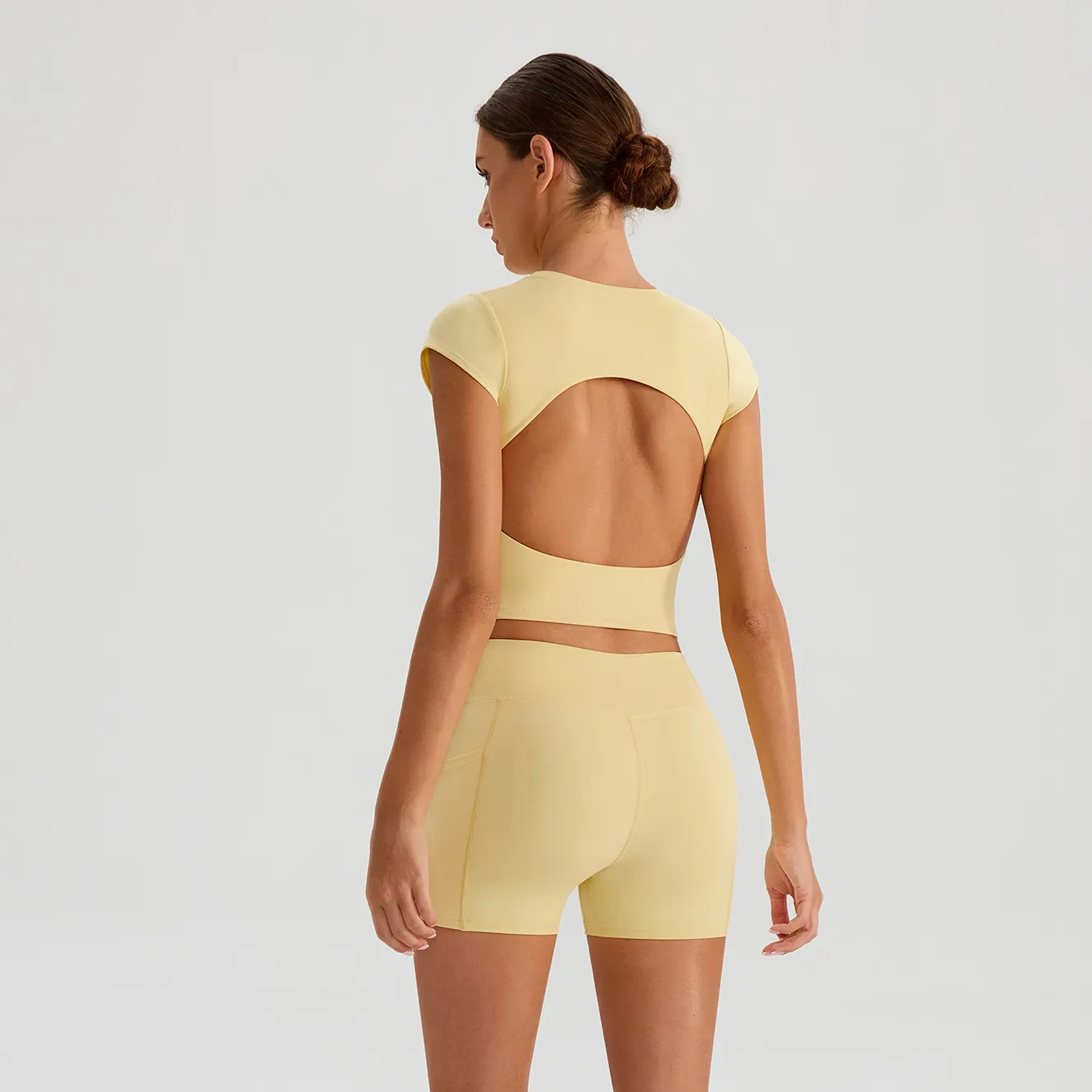 Yoga Shorts With Pockets Custom Sportswear Suppliers Wholesale Gym Apparel Gym Shorts Bulk