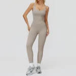 Fitness Bodysuit​ Manufacturer Custom Athletic Apparel Private Label Gym Clothes Slim Fit Jumpsuits