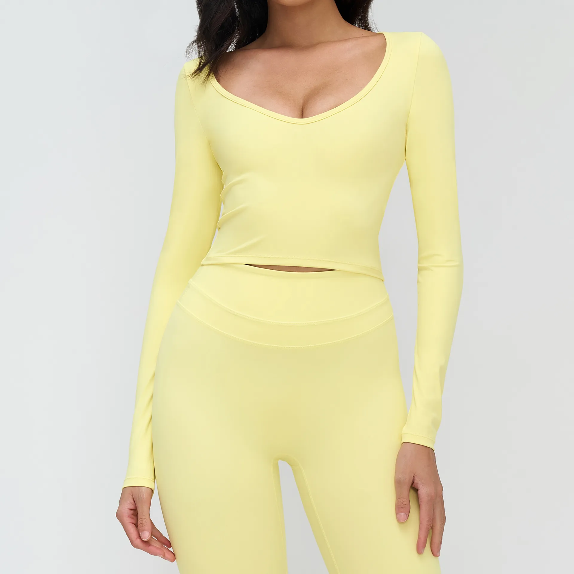 Long Sleeve Yoga Shirts Custom Fitness Clothing Yoga Clothing Wholesalers Active Wear Manufacturers