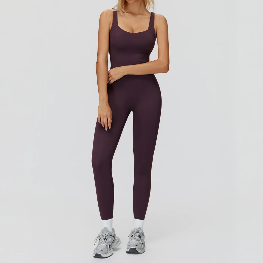 Fitness Bodysuit​ Manufacturer Custom Athletic Apparel Private Label Gym Clothes Slim Fit Jumpsuits