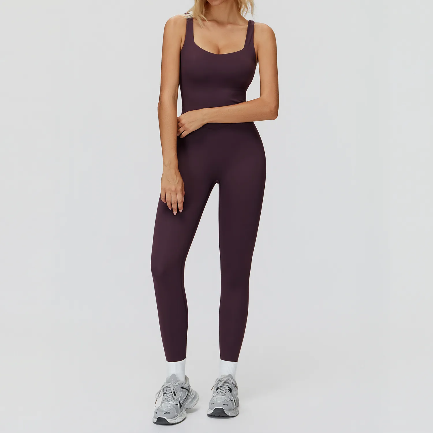 Fitness Bodysuit​ Manufacturer Custom Athletic Apparel Private Label Gym Clothes Slim Fit Jumpsuits