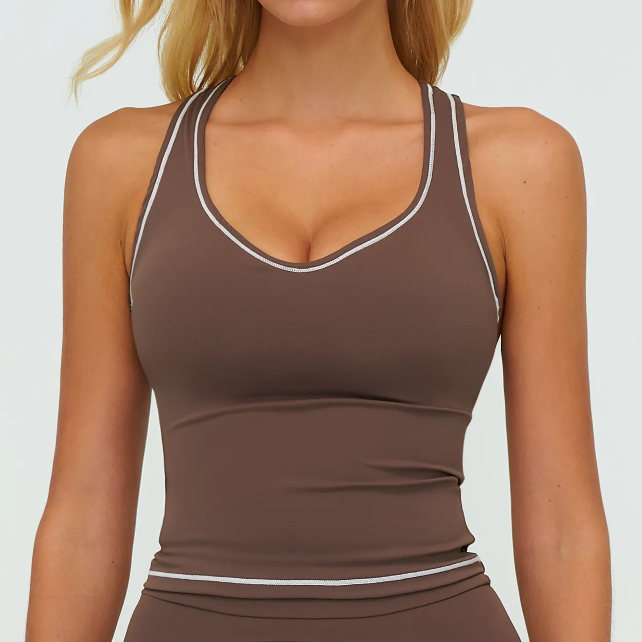 Yoga Outfits Wholesale Racerback Sports Tank Tops Sport Clothing Wholesalers Private Label Activewear
