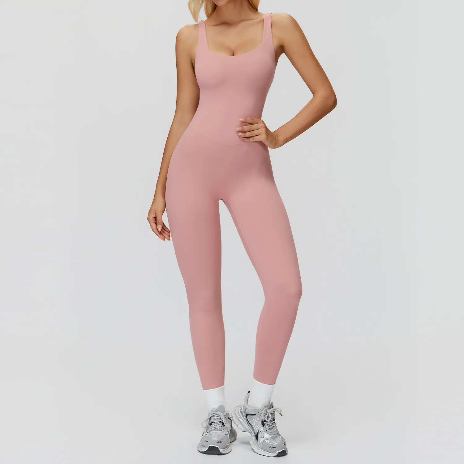 Fitness Bodysuit​ Manufacturer Custom Athletic Apparel Private Label Gym Clothes Slim Fit Jumpsuits