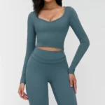 Long Sleeve Yoga Shirts Custom Fitness Clothing Yoga Clothing Wholesalers Active Wear Manufacturers