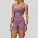 Womens Yoga Shorts Private Label Sports Clothing Wholesale Workout Apparel Bulk Running Shorts