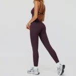 Fitness Bodysuit​ Manufacturer Custom Athletic Apparel Private Label Gym Clothes Slim Fit Jumpsuits