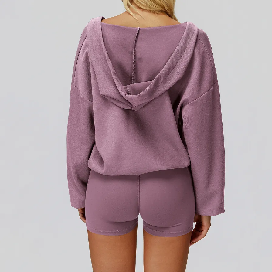 Relaxed Light Athletic Jacket Sports Clothes Manufacturer Wholesale Active Clothing Long Sleeve Tops