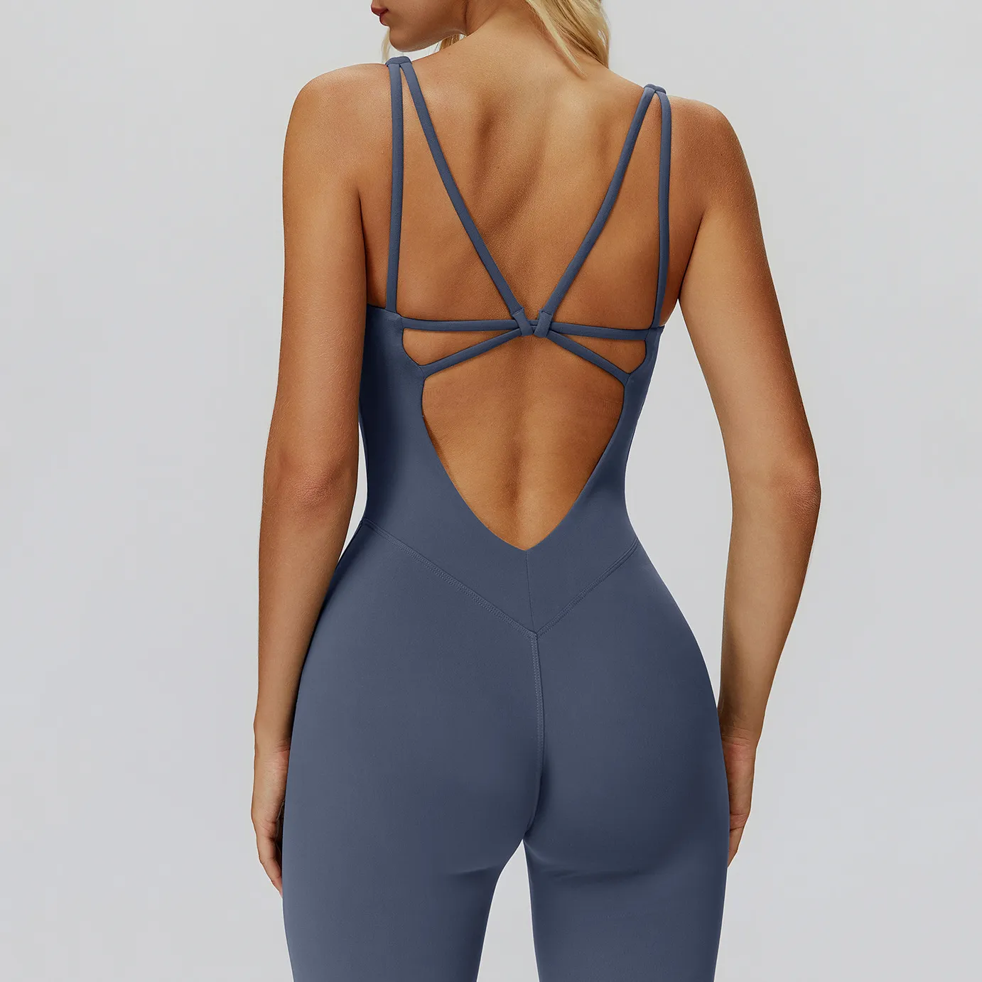 Fitness Bodysuit​ Manufacturer Custom Athletic Apparel Private Label Gym Clothes Slim Fit Jumpsuits