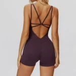 Best Yoga Jumpsuit Women's Fitness Bodysuit Private Label Activewear Workout Clothes Vendor