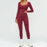 Wholesale Long Sleeve Yoga Tops Yoga Wear Suppliers Women's Yoga Shirts Gym Apparel Manufacturers