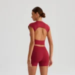 Short Sleeve Yoga Top Activewear Wholesale Suppliers Gym Wear Manufacturers China Sportswear