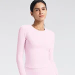 Long Sleeve Yoga Shirts Custom Workout Sets Gym Wear Manufacturer Sportswear Wholesaler Slim Fit Yoga Tops