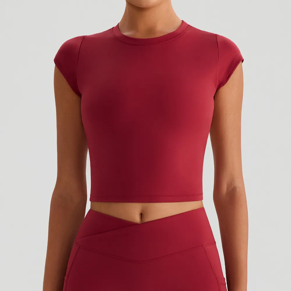 Short Sleeve Yoga Top Activewear Wholesale Suppliers Gym Wear Manufacturers China Sportswear