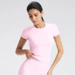 Custom Women's Yoga Shirts Private Label Sports Apparel White Label Activewear Sportswear Wholesaler