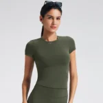 Custom Women's Yoga Shirts Private Label Sports Apparel White Label Activewear Sportswear Wholesaler