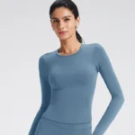 Long Sleeve Yoga Shirts Custom Workout Sets Gym Wear Manufacturer Sportswear Wholesaler Slim Fit Yoga Tops