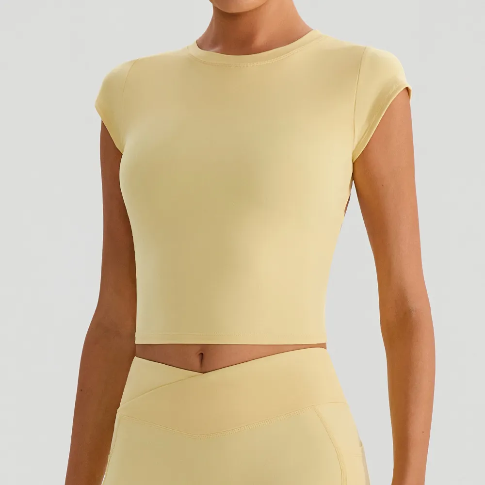 Short Sleeve Yoga Top Activewear Wholesale Suppliers Gym Wear Manufacturers China Sportswear
