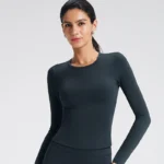 Long Sleeve Yoga Shirts Custom Workout Sets Gym Wear Manufacturer Sportswear Wholesaler Slim Fit Yoga Tops