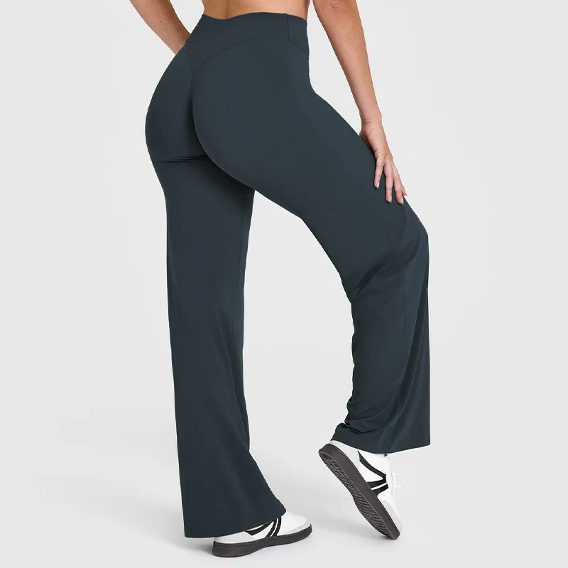 Wide Leg Yoga Pants​ Sportswear Clothing Manufacturer Flare Yoga Pants For Women Wholesale Yoga Pants Wholesale Gym Apparel