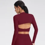 Jia Sportswear Manufacturer Shawl with Long Sleeves White Label Activewear Fitness Jackets Manufacturers