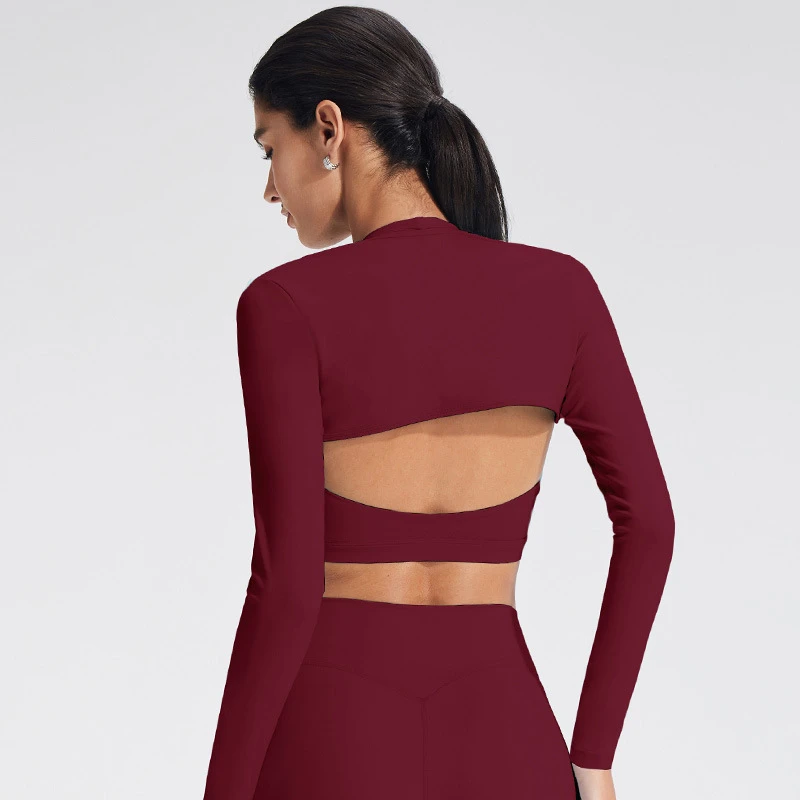 Jia Sportswear Manufacturer Shawl with Long Sleeves White Label Activewear Fitness Jackets Manufacturers