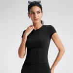 Custom Women's Yoga Shirts Private Label Sports Apparel White Label Activewear Sportswear Wholesaler